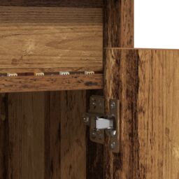 Berkfield Home TV Cabinet with LED Strip Lights with Storage with Door Brown 180 x 34 x 50 cm - thumbnail 9