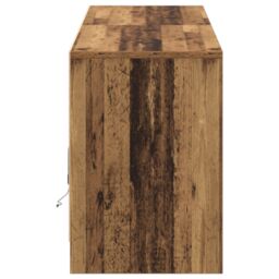Berkfield Home TV Cabinet with LED Strip Lights with Storage with Door Brown 180 x 34 x 50 cm - thumbnail 7
