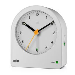 Braun Classic Analogue Alarm Clock in White - thumbnail 3