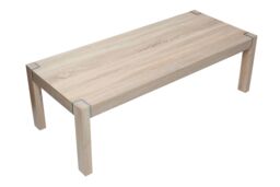 Orsina Natural Set of Two Nesting Tables, Modern Wooden Coffee Tables for Living Room, Nesting Coffee Table Set - thumbnail 3