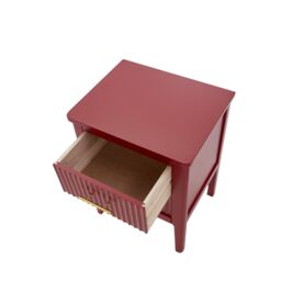 Cabinet Bits Palau 2 Drawer Bedside Table in Red - thumbnail 6