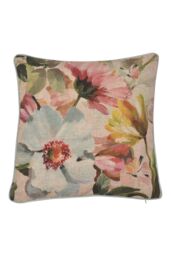 Appletree 'Serenity' Velvet Filled Cushion in Duck Egg Blue - Size: 43 cm x 43 cm - thumbnail 2