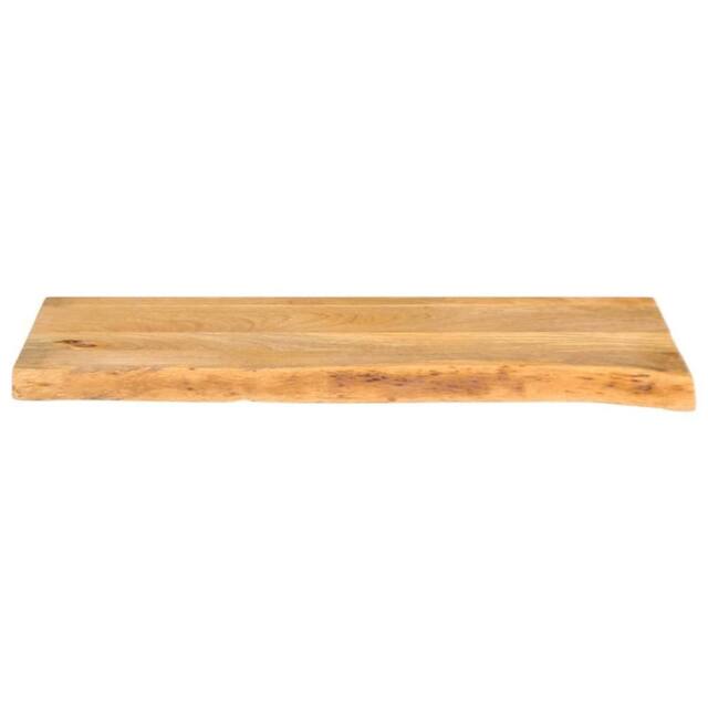Berkfield Home Table Top Live Edge 80x40x3.8 cm Solid Wood Mango in Brown - image 1