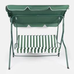 OHS Garden Swing Chair Outdoor Hanging Seat 3 Seater Bench Sun Shade in Green - thumbnail 4