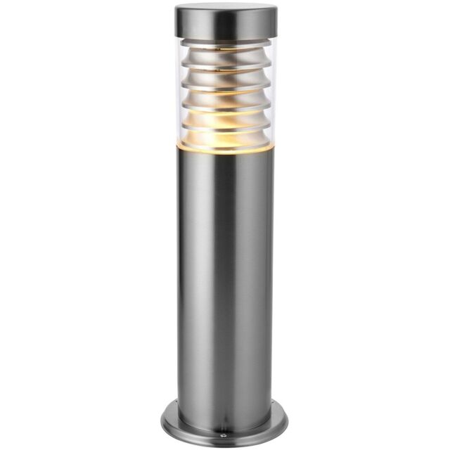 Loops Outdoor IP44 Bollard Light Marine Grade Steel Lamp Post Garden Driveway Patio in Metallics - image 1