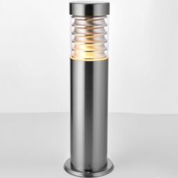 Loops Outdoor IP44 Bollard Light Marine Grade Steel Lamp Post Garden Driveway Patio in Metallics - thumbnail 5