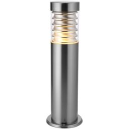 Loops Outdoor IP44 Bollard Light Marine Grade Steel Lamp Post Garden Driveway Patio in Metallics