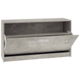 Berkfield Home Shoe Bench Concrete Grey 80x24x45 cm Engineered Wood - Size: 80 x 24 x 45 cm - thumbnail 6