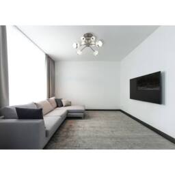 Netlighting Untsy Multi Arm Semi Flush Titanium 8x LED Dimmable 2700-6000K Remote in Grey - thumbnail 6