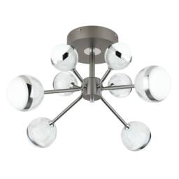 Netlighting Untsy Multi Arm Semi Flush Titanium 8x LED Dimmable 2700-6000K Remote in Grey - thumbnail 5