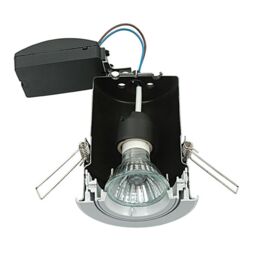 Loops IP65 Bathroom FIRE RATED GU10 Lamp Ceiling Down Light Nickel PUSH FIT FAST FIX in Metallics - thumbnail 3