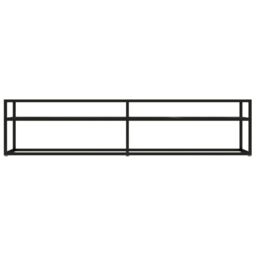 Berkfield Home TV Cabinet Black Marble 180x40x40.5 cm Tempered Glass - thumbnail 3