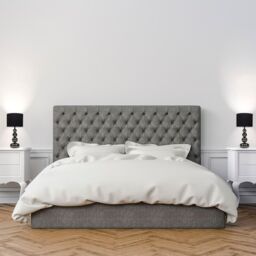 ValueLights Marissa Pair of Stacked Ball Gloss Black Touch Table Lamps