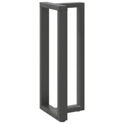 Berkfield Home Modern Bar Table Legs T-Shaped¬†2 pcs Anthracite 40x35x(100-101) in Dark Grey - thumbnail 4
