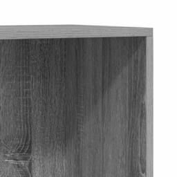 Berkfield Home Book Cabinet/Sideboard Grey Sonoma 66x30x130 cm Engineered Wood - Size: 66 x 30 x 130 cm - thumbnail 6