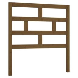 Berkfield Home Beautiful Bed Headboard Honey Brown 81x4x100 cm Solid Wood Pine - Size: 81 x 4 x 100 cm - thumbnail 3