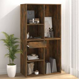 Berkfield Home Cosmetic Cabinet Smoked Oak 80x40x75 cm Engineered Wood in Brown - Size: 80 x 40 x 75 cm - thumbnail 7