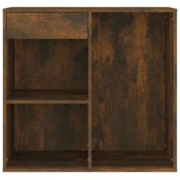 Berkfield Home Cosmetic Cabinet Smoked Oak 80x40x75 cm Engineered Wood in Brown - Size: 80 x 40 x 75 cm - thumbnail 3