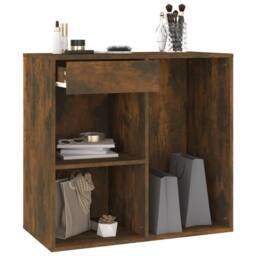 Berkfield Home Cosmetic Cabinet Smoked Oak 80x40x75 cm Engineered Wood in Brown - Size: 80 x 40 x 75 cm - thumbnail 6