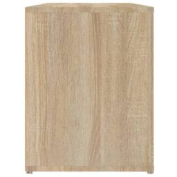Berkfield Home Shoe Rack Sonoma Oak 100x35x45 cm Engineered Wood in Light Brown - Size: 100 x 35 x 45 cm - thumbnail 6