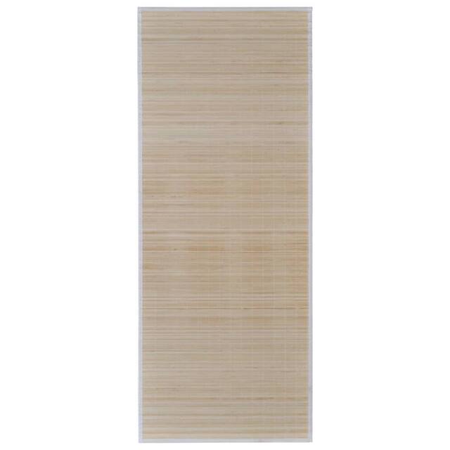 Berkfield Home Rectangular Natural Bamboo Rugs 4 pcs 120x180 cm in Beige - Size: 100 cm diameter - image 1
