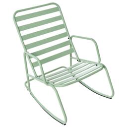 Wyld and Coco Green Aluminium Slatted Garden Rocking Chair - 2-Seat Outdoor Armchair - thumbnail 6