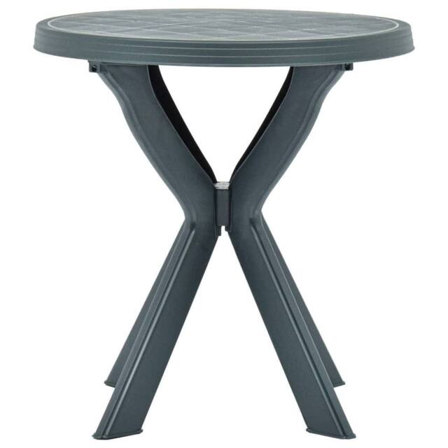 Berkfield Home Bistro Table Green Ø70 cm Plastic - image 1