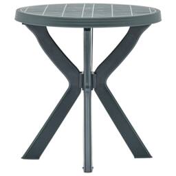 Berkfield Home Bistro Table Green Ã˜70 cm Plastic - thumbnail 3