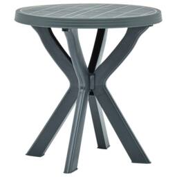 Berkfield Home Bistro Table Green Ã˜70 cm Plastic - thumbnail 2
