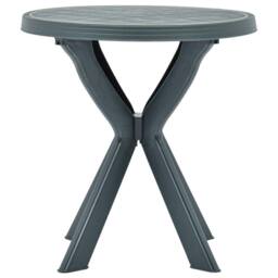 Berkfield Home Bistro Table Green Ã˜70 cm Plastic - thumbnail 1