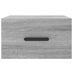 Berkfield Home Wall-mounted Bedside Cabinet Grey Sonoma 35x35x20 cm - Size: 35 x 35 x 20 cm - thumbnail 5