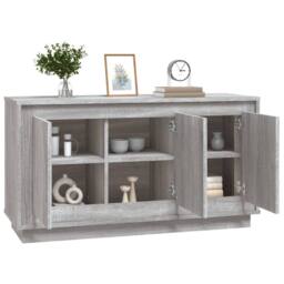 Berkfield Home Sideboard Grey Sonoma 102x35x55 cm Engineered Wood - Size: 102 x 35 x 55 cm - thumbnail 4