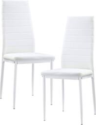 KOSY KOALA Wooden Dining TableSet with 4 white Faux Leather Chairs in Light Oak - thumbnail 8