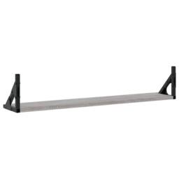 Berkfield Home Beautiful Wall Shelves 2 pcs Grey Sonoma 80x15x15.5 cm Engineered wood - thumbnail 7