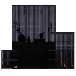 Home Discount Vida Designs Glinton 3Pc Bedroom Set(2Dr Bedside, 4Dr Chest, Wardrobe) in Black - thumbnail 5