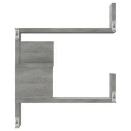 Berkfield Home Wall Corner Shelf Grey Sonoma 40x40x50 cm Engineered Wood - Size: 40 x 40 x 50 cm - thumbnail 4
