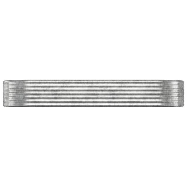 Berkfield Home Garden Raised Bed Powder-coated Steel 249x100x36 cm Silver - Size: 249 x 100 x 36 cm - image 1