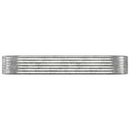 Berkfield Home Garden Raised Bed Powder-coated Steel 249x100x36 cm Silver - Size: 249 x 100 x 36 cm - thumbnail 1