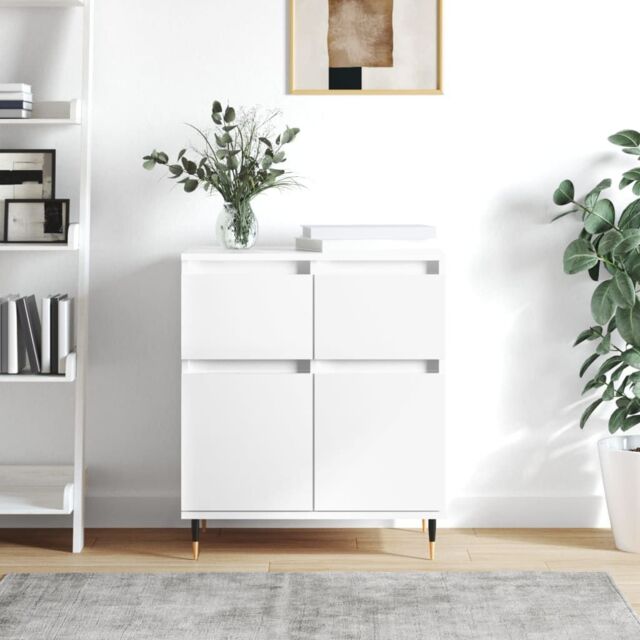 Berkfield Home Sideboard White 60x35x70 cm Engineered Wood - Size: 60 x 35 x 70 cm - image 1