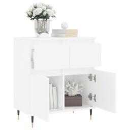 Berkfield Home Sideboard White 60x35x70 cm Engineered Wood - Size: 60 x 35 x 70 cm - thumbnail 4