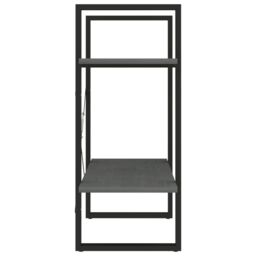Berkfield Home 2-Tier Book Cabinet Grey 60x30x70 cm Solid Pine Wood - Size: 60 x 30 x 70 cm - thumbnail 6