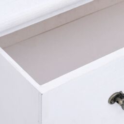 Berkfield Home Drawer Cabinet White 60x30x75 cm Wood - Size: 60 x 30 x 75 cm - thumbnail 6