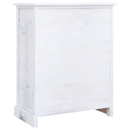 Berkfield Home Drawer Cabinet White 60x30x75 cm Wood - Size: 60 x 30 x 75 cm - thumbnail 5