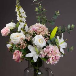 Lemon Pavilion Furniture and Decor Lily Artificial Flower - Plastic - L28 x W28 x H87 cm - White - thumbnail 6