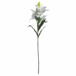 Lemon Pavilion Furniture and Decor Lily Artificial Flower - Plastic - L28 x W28 x H87 cm - White - thumbnail 4