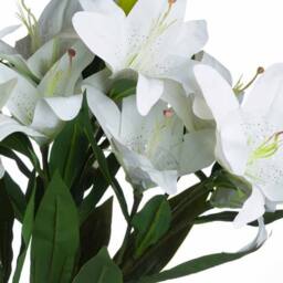 Lemon Pavilion Furniture and Decor Lily Artificial Flower - Plastic - L28 x W28 x H87 cm - White - thumbnail 5