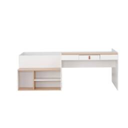 Nöa and Nani Saku Midsleeper Kids Bed with Desk, Storage Stairs & Shelves White - Size: Single - thumbnail 5