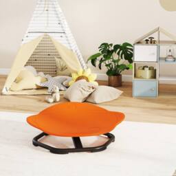 STILVORA Kids' Spinning Chair 360° Planet Design in Orange - thumbnail 9