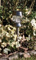 Luxform Solar Tuscany Garden Spike Stainless Steel in Silver - thumbnail 2