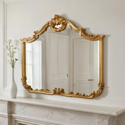 Yearn Mirrors Carved Landscape mirror Gold 122(w)x104cm(h) - thumbnail 2